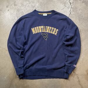 Vintage West Virginia Champion Pullover Sweatshirt - Size Large